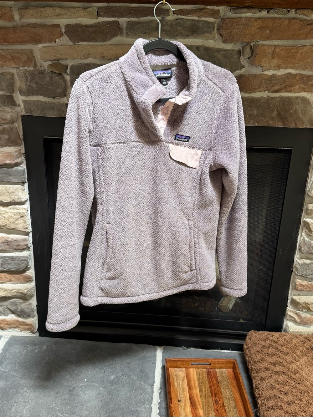 Patagonia Re-Tool Snap-T Fleece Pullover Dusty Lavender SZ M